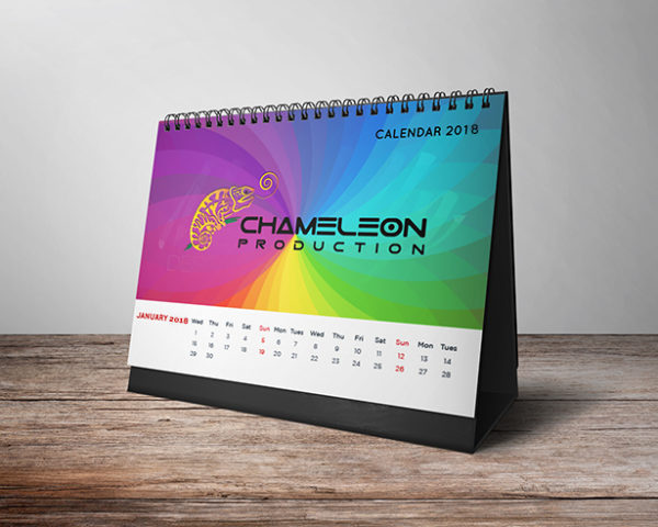 calendar 2018 thai printing graphic design, Designer Chameleon Production Koh samui