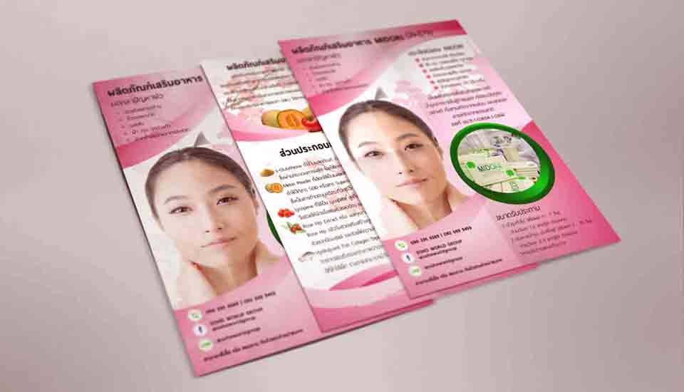 Flyer design print service chaweng, leaflet printing chameleon production koh samui, Thailand