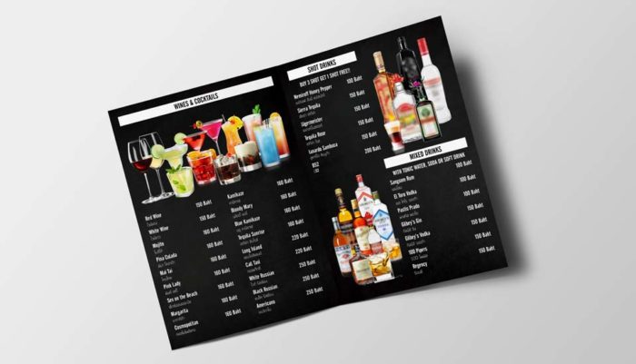 Menu Printing Thailand