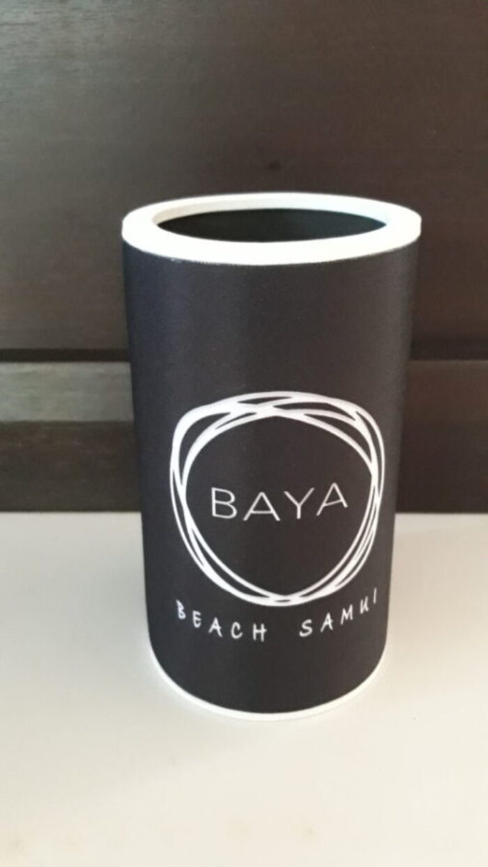 baya beach bar black and white bootle cooler