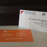 thailand hotel booking sawadee business card