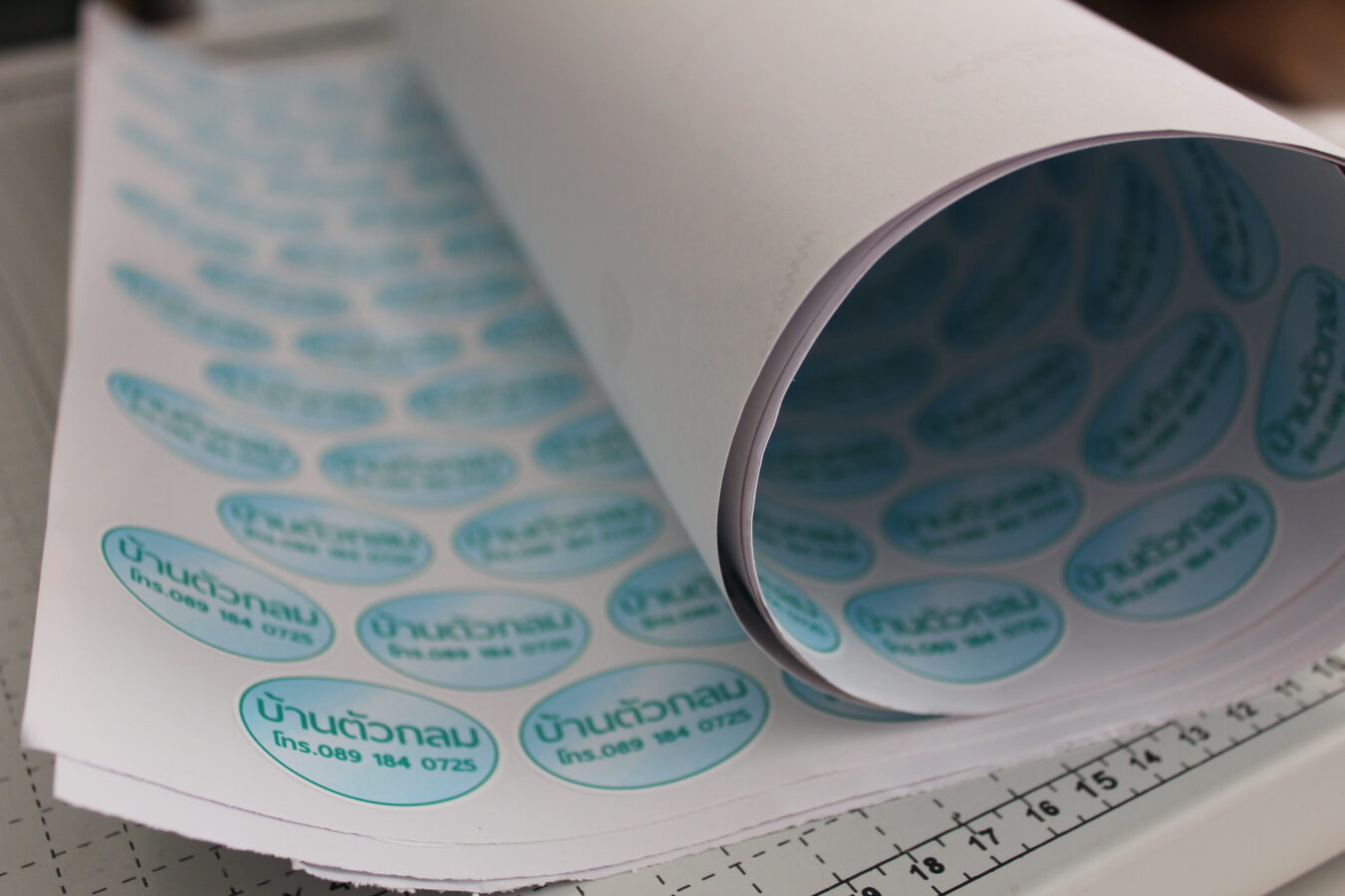 sticker roll ready for delivery customer
