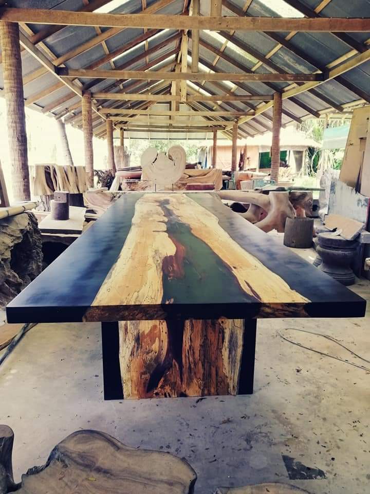 epoxy table work shop in koh samui thailand